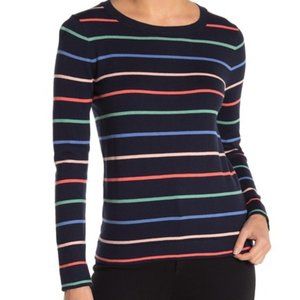 NWT J. Crew Stripe Print Pullover Sweater Small